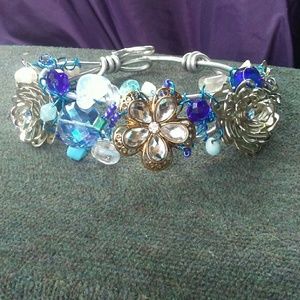 Bling Bracelet from Upcycled Jewelry
